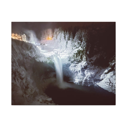 A Wintery Snoqualmie Falls Canvas