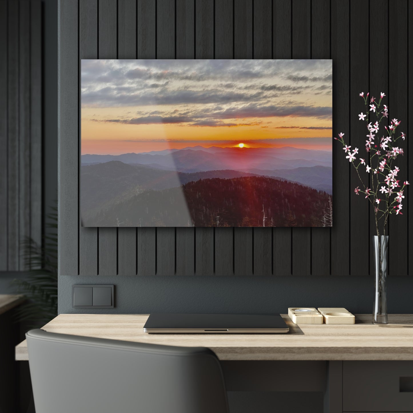 Smoky Sunrise- Acrylic Print