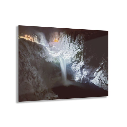 A Wintery Snoqualmie Falls - Acrylic Print