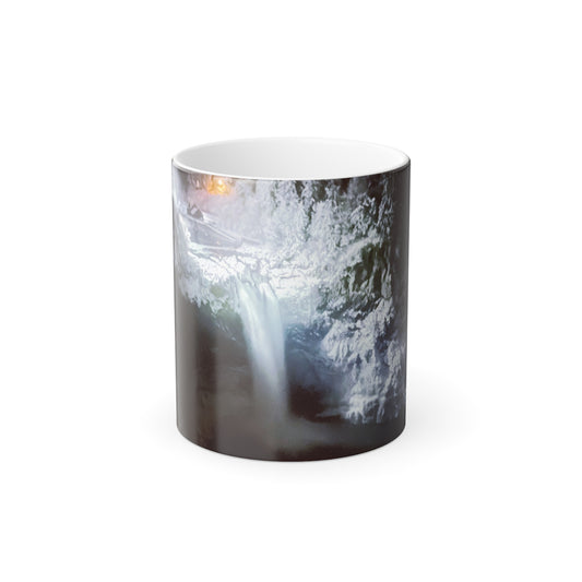 A Wintery Snoqualmie Falls Mug